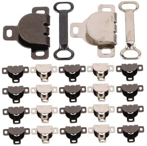 BESTYASH Cierres Metálicos Diseño Práctico Juego de 20 de Gancho y Barra Metal Resistente para Ajuste de Cintura y Costura para Faldas y Sujetadores