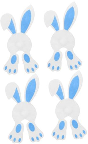 Alipis 4stücke Osterhase Besteckhalter Tasche Aus Filz Hase Utensilienbeutel Für Esszimmer Dekoration Geschirrorganisation Und Partyzubehör