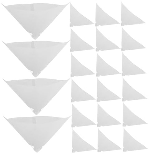 Tofficu Filtri Cono di Vernice 50 Pezzi in Carta e Nylon Rete Maglia Fine 100 Mesh per Progetti di Pittura Fai da Te e Verniciatura Automobilistica
