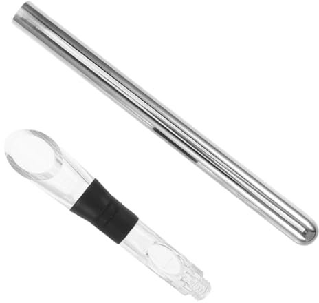 VERDANVERSE Enfriador De Vino De Acero Inoxidable Con Vertedor Barra Enfriadora Para Bebidas Enfriamiento Rápido y Servicio Sin Derrames Para Vino Cerveza y Jugos Fiestas y Reuniones