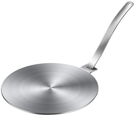YDYAENIO Edelstahl Wärmeleitung Platte Wärme Diffusor Gas Herd Induktion Platte Adapter for Elektrische Gas Herd Küche Zubehör für Kochutensilien(24CM)