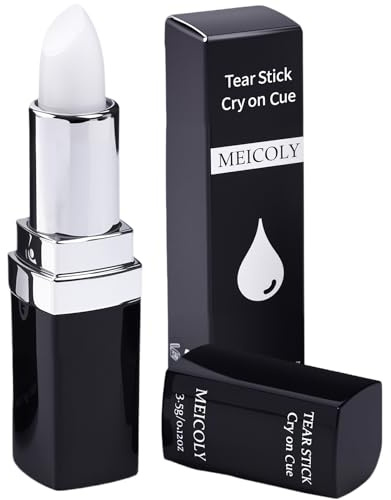 MEICOLY Mint Tear Stick for Actors and Actresses,Natural Menthol for Tears on Cue,Cry Stick Fake Tears for Professional SFX Makeup,Stage Makeup,Film,Theatre,TV, Acting and Performance