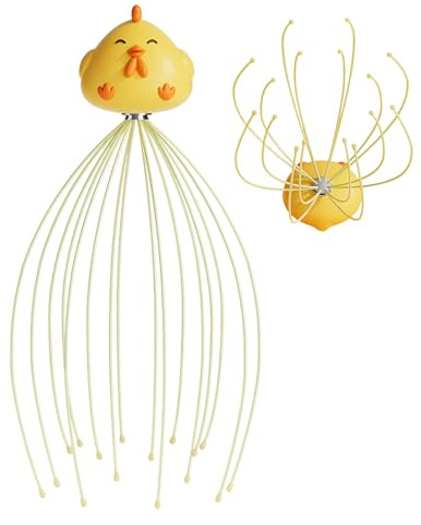 Masajeador de cabeza, masajeador del cuero cabelludo - Masaje del cuero cabelludo | Garras ergonómicas Aparatos de spa para el hogar con 16 nudos para relajar el estrés después del champú