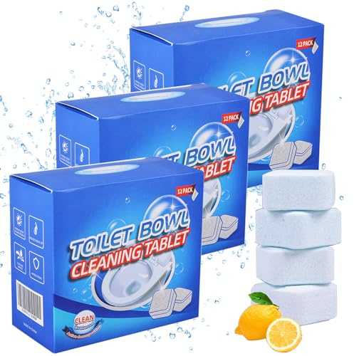 36 detergenti per WC extra forti, 2025, detergente per WC extra forte, schiuma per la pulizia del WC, pulizia del calcare, doccia forte detergente per bagno per lucentezza e freschezza