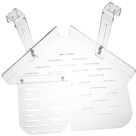 UPKOCH Plateforme Tortue Aquatique Acrylique Transparent Terrasse Flottante Antidérapante pour Habitat Aquarium Zone de Détente et Reproduction Adaptée Aux Tortues et Reptiles