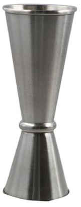 Jigger doble de cóctel de acero inoxidable resistente, tazas medidoras de bebidas líquidas de acero inoxidable, accesorios de barra (30/50 ml)