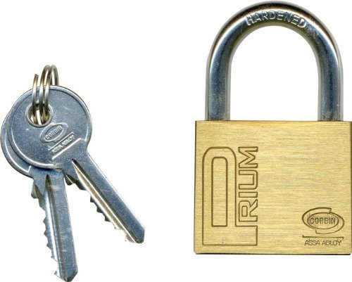 Lucchetto ad Arco in Ottone Corbin PL180 Mis. 50 mm Ø arco 8mm Int. Arco 29x28mm