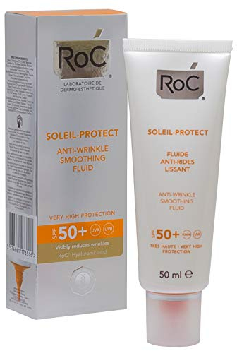 ROC Soleil Protect - Fluido Reductor de Arrugas, SPF50+, 50 ml