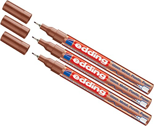 edding Lackmarker 780, 0,8 mm (3 × Kupfer)