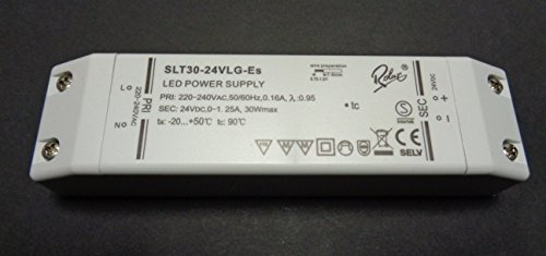 Rolux Transformateur LED 30 W SLT30-24VLG-Es 24 V CC 0,5-30 W