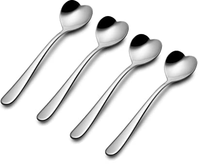 Alessi Big Love Set 4 cucchiaini da tè Tea Spoon Cuore AMMI08/7