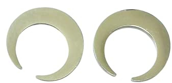 Edelstahl Ohrstecker Mond Sichel Stecker silbern Ohrringe