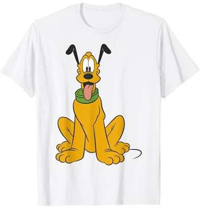 Disney Mickey Mouse Pluto The Dog Portrait T-Shirt