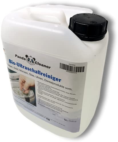 Pandacleaner® Ultrasound Cleaner for Ultrasonic Baths - Concentrate for Glasses, Jewellery, Dental Products, Gold, Coins, Watches (Waterproof), etc. | 1L / 2L / 3L
