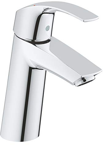GROHE Eurocube | Badarmatur - Einhand- Waschtischbatterie, M- Size | Einlochmontage; mit Temperaturbegrenzer | chrom | 23923002