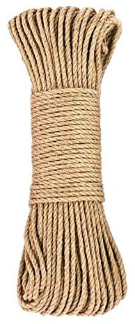 YITON Cat Scratch Post 50M Diy Cat Scratcher Sisal Rope For Cat Scratching Post Tree And Tower Replacement Natural Hemp Rope 1Pcs 8mm