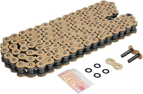 DID Chain 530VX3 (Oro y Negro) - Longitud: 122 eslabones con unión remachada (ZJ)