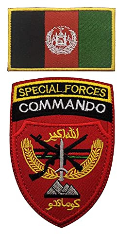 Afghanistan Special Forces Commando lappar broderade taktiska militära moraliska märken gör-det-själv applikationer broderi lapp
