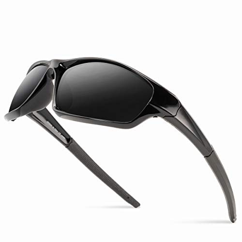 Grainas Polarisierte Sport-Sonnenbrille für Damen und Herren, Fahrradbrille, für Radfahren, Skifahren, Fahren, Angeln, Laufen, Wandern, UV400-Schutz