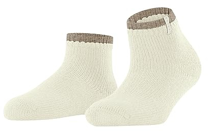 FALKE Damer Cosy Plush alpackaull förstärkta stugstrumpor utan mönster andas mjuka värmande med plysch 1 par strumpor, vita (Woolwhite 2060), 39–42
