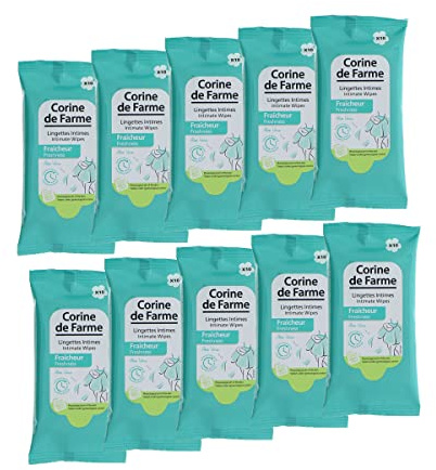 10 Packungen Intim-Frischhaltetücher Corine de Farme