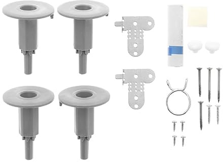 Beko Kit de fixation pour porte de lave-vaisselle – Kit de fixation de porte encastré décor intégré – Pièce d'origine 1784430047 – Compatible lave-vaisselle Beko intégré