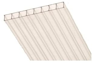POLICARBONATO DE 8MM. LOTE O PACK DE 2, 4 ó 6 PLANCHAS O PLACAS DE 1,05X0,50 METROS DE POLICARBONATO CELULAR TRANSPARENTE (6)