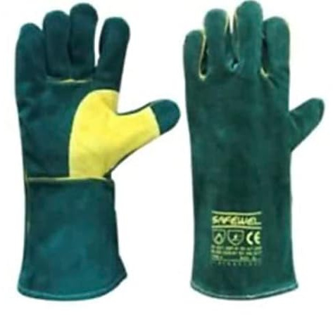2 x pairs Premium Green Gauntlet Glove welding gardening carpentry safety foundary heat blacksmith PPE