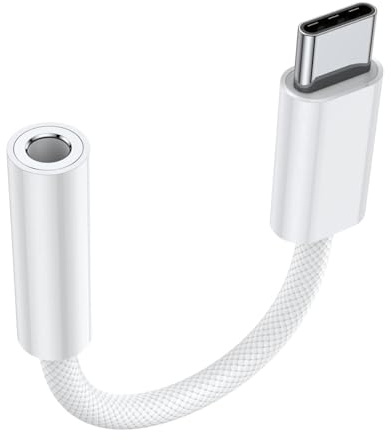 VIKEVO USB C auf 3, 5 mm Klinke Kopfhöreradapter für iPhone 15, Typ C AUX Audio Konverter für Kopfhörer für iPhone 15 Pro Max, Samsung S23/Note 20, Huawei P40/P30, Pixel 6/4, iPad Pro/Air 5 Mini 6