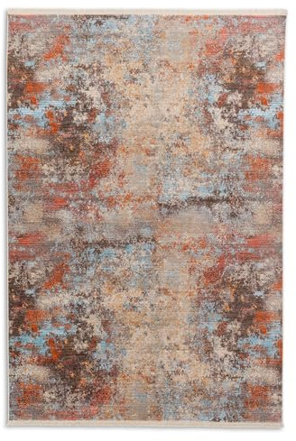 Schöner Wohnen Kollektion Teppich Wohnzimmer Schlafzimmer Esszimmer - Mystik - Kurzflor Teppich pflegeleicht - Design Teppiche modern - Allover bunt 133 x 185 cm