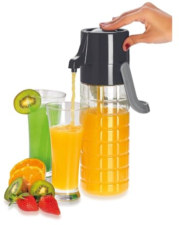 STL Easy Flow Water Jug - 1200ml Capacity, Vacuum Pumping Lid, Quick-Flow Press Top, Secure Lock, Modern Design