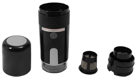 TRIEBAN Macchina per caffè espresso portatile da campeggio all'aperto con custodia protettiva 160 ml/5,6 oz, macchina da caffè portatile Mini Express macchina da caffè per viaggi campeggio