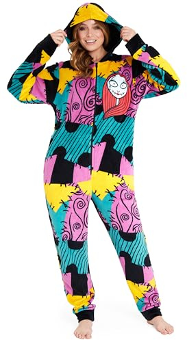 Disney The Nightmare Before Christmas Pile Pigiama Intero con Cappuccio Donna