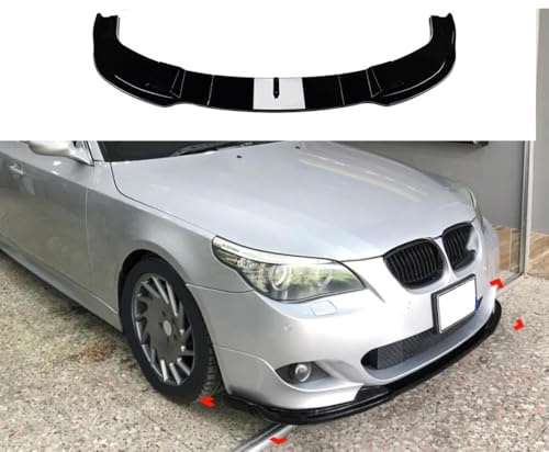 Auto ABS Frontstoßstange Frontspoiler Lippe, Für BMW 5 Series E60 E61 M Sport 2005-2010 Spoilerlippe Kinn Splitter Diffusor Antikollision Car Schützen Zubehör
