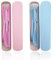 DIYJEP 2 Juegos de Cubiertos camping de Plástico Portátil, Cubiertos Reutilizables con Estuche, Cubiertos Viaje con Cuchillo Tenedor Cuchara para Niños Adultos Camping Trabajo Escuela (Rosa + Azul)