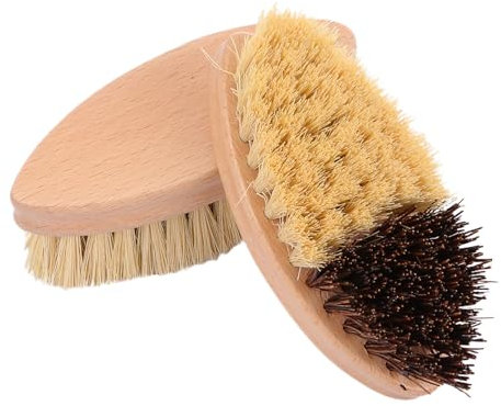 Didiseaon 2pcs Wooden Cleaning Scrubber Dish Scrubber for Pot Pan Fruit Vegetable Scrub Brush