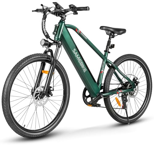 SAMEBIKE E Bike, 27,5Zoll E-Bike Herren Damen, 36V 15.6Ah Akku, Reichweite bis zu 80 KM, Offroad E-Mountainbike, 21 Gänge. RSA01 Men