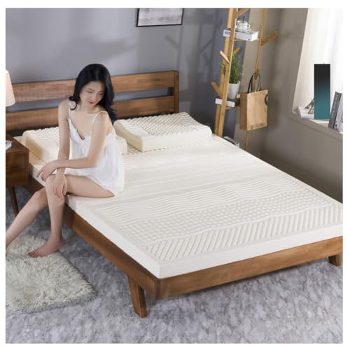 Generisch 100% Natur-Latex Matratze,Kompression Und Keine Verformung, Wabenporenbelüftung, Weich Und Bequem,Naturkautschuk Matratze,2in,90x200cm(35x79in)