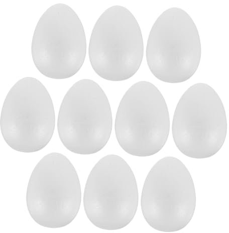 DOITOOL 10stücke Teiliges Osterei Schaumstoff DIY-handwerks-Eier Zum Bemalen Dekorative Gestaltung Für Ostern Party-Accessoires Und Bastelprojekte
