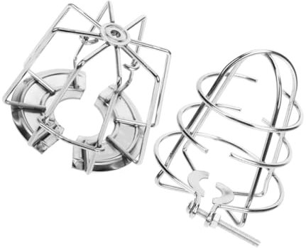 OFFSCH 2 Stück Schutzabdeckung für den Sprinklerkopf Sprinklerköpfe mit Schilde Feuersprinkler-Abdeckung Garten Sprinkler Sprinklerschutz Kopfschutz für Feuersprinkler Eisen Silber