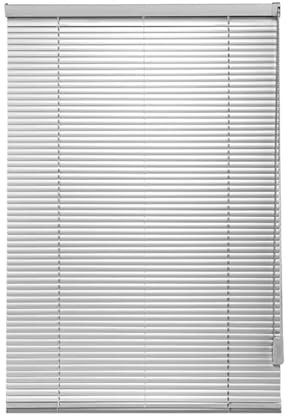 Veneziana in alluminio Tapparella grigio argento Tenda Parasole Visibilità,avvolgibile Lamella da 25mm,Protezione dalla luce e ai raggi solari,Protezione Solare (W95cm×H180cm)
