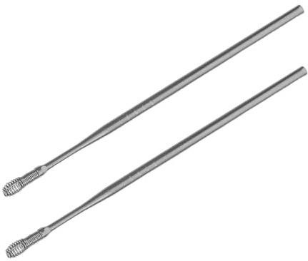 ELAYARD 2pezzi Pulitore Orecchie in Acciaio Inossidabile Con Design Spirale e Rotazione Bastoncini Per Rimozione Cerume Sicuri Ed Ergonomici Per Uso Domestico e Viaggio