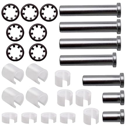 Folpus Kit di perni di riparazione per braccio tenda da sole, accessori, 4 boccole spesse, 7 perni, kit di boccole di manutenzione e ritegno per 431847