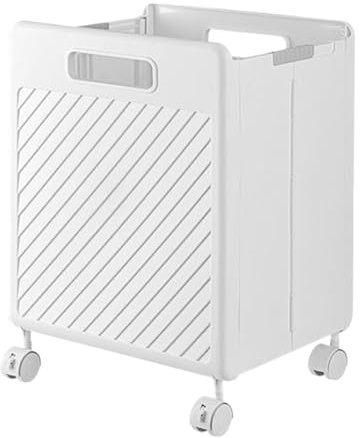 Carrello portabiancheria – Supporto per Utility con maniglia, ampio scomparto per vestiti, per il lavaggio domestico, organizzatore verticale | Uso migliorato per la casa, la camera da, la