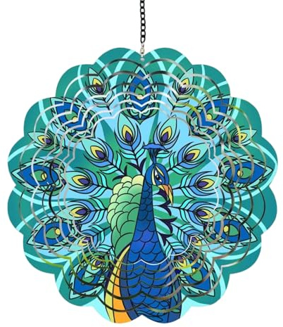 yanwuwa Elegant Rotating Bells Hanging Ornament Iron Bells For Window Wall Garden Patios Balconies Decoration