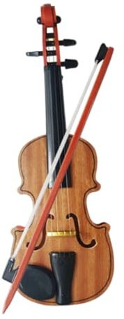 GARIOUANS Giocattolo Violino in Legno Piccolo, Strumento Musicale Realistico per Apprendimento Musicale e Sviluppo Coordinazione Occhio-mano, per Casa e Scuola