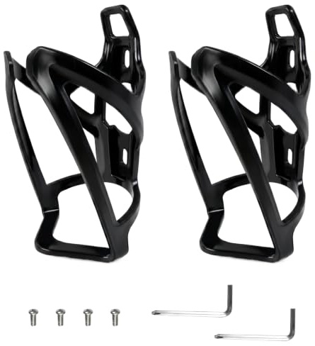 Portabottiglie da bicicletta, Porta Borraccia Bici Leggero e Resistente, Universale Porta Borraccia con viti per MTB Bici da Strada, infrangibile