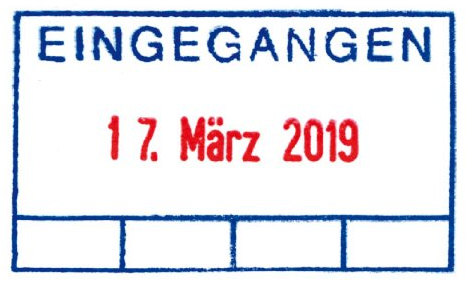 Stempel Printy Eingang Trodat 4750, D4