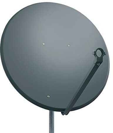 Premium X PXS100 Satellitenschüssel 100cm Stahl Anthrazit Satellitenantenne SAT Spiegel mit LNB-Tragarm und Masthalterung
