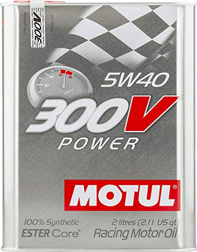 Motul 104242 Motoröl 300 V Power 5W-40, 2 L, Brown, 2 l, 1 Pack